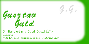 gusztav guld business card